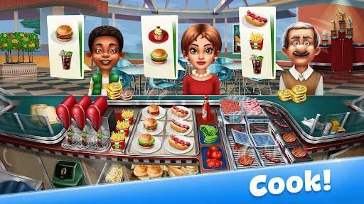 Baixar Cooking Fever APK – O Melhor Jogo de Culinária Grátis - Screenshot 1