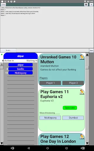 Boardspace.net: Jogue +100 Jogos de Tabuleiro Online Grátis - Screenshot 11