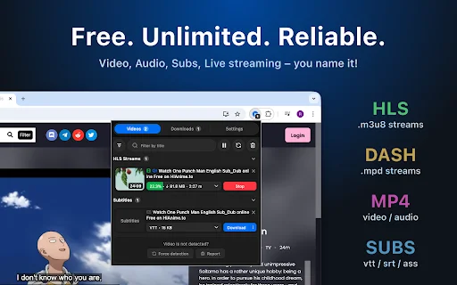 MAX Video Downloader: Baixe Vídeos HLS, DASH e MP4 Gratuitamente - Screenshot 1