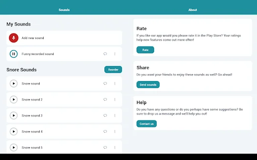 Baixe Snore Sounds: Sons Relaxantes para Noites Tranquilas - Screenshot 11