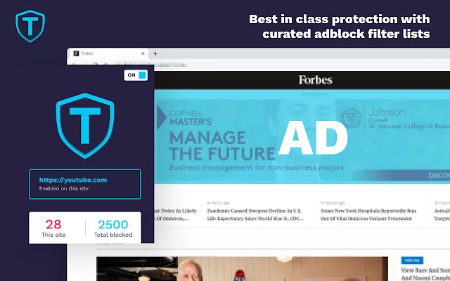 Tau Adblock: Bloqueador de Anúncios Eficiente e Seguro – Download - Screenshot 1
