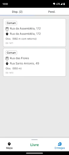 Lá Vem Entregas – Entregador: O Aplicativo Ideal para Motoboys - Screenshot 2