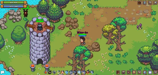 Definya: 2D MMORPG Online – RPG Pixel e PvP Grátis - Screenshot 3