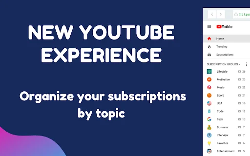 PocketTube: Organize suas Inscrições do YouTube – Download Grátis - Screenshot 1