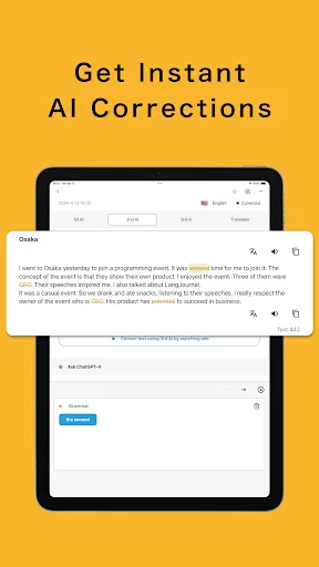 LangJournal: Aprenda Idiomas com Diário e Correção por IA - Screenshot 10