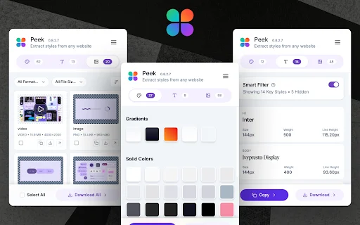 Peek: Extrator de Tokens de Design e Ativos – Download Grátis - Screenshot 3