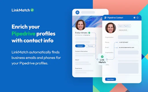 LinkMatch para Pipedrive – Automação de Leads e CRM no Navegador - Screenshot 2