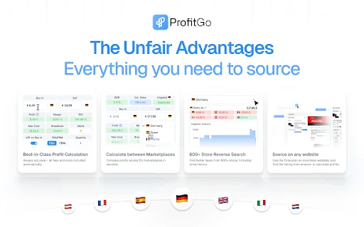 ProfitGo: Extensão Essencial para Vendas Amazon e Online Arbitrage - Screenshot 2