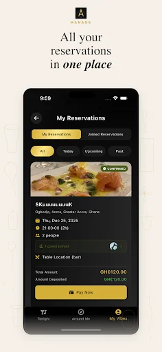 Baixe Accraaa: O Melhor Guia de Vida Noturna e Restaurantes em Gana - Screenshot 5