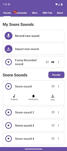 Baixe Snore Sounds: Sons Relaxantes para Noites Tranquilas - Screenshot 1