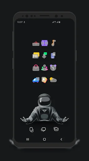 Bluric Icon Pack: Personalize seu Android com Estilo Frozen Glass - Screenshot 5