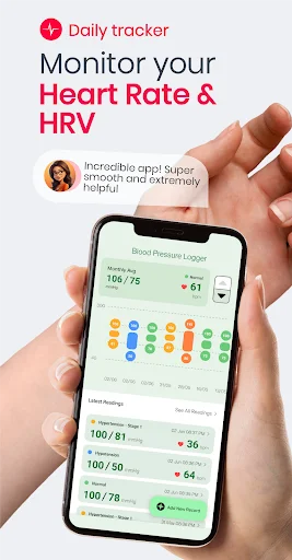 Blood Pressure App: BP Logger – Controle sua Pressão Arterial - Screenshot 1