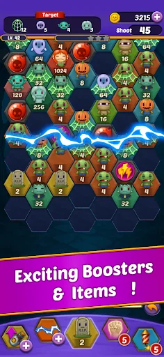 Download Shoot The Monster – Jogo de Puzzle 2048 Grátis - Screenshot 4