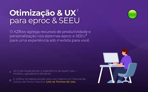 AZflow: Otimize o eproc e SEEU do TJSC com Produtividade - Screenshot 1
