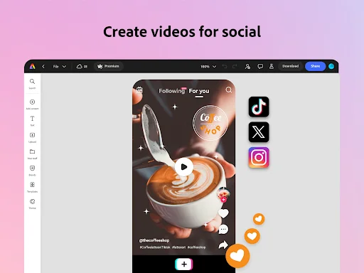Adobe Express: Edição de Fotos e Vídeos AI – Baixe Agora Grátis - Screenshot 12