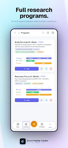 Smart Peptide Tracker: Monitore Seus Peptídeos com Precisão - Screenshot 3