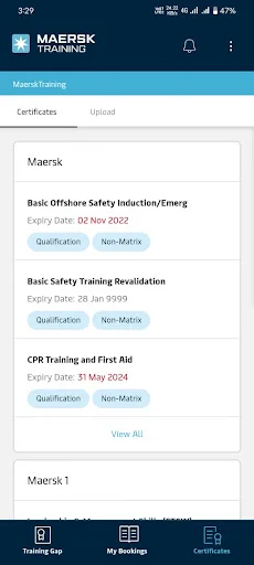 Baixe Maersk Training TMS: Gerencie seu Treinamento Profissional - Screenshot 7