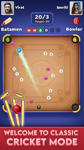 Download Carrom Cricket: Disc Pool Game – Jogo Online Grátis - Screenshot 1