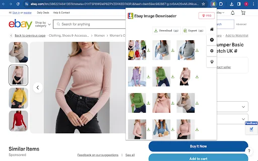 eBay Image Downloader: Baixe Fotos e Vídeos em Alta Resolução - Screenshot 1