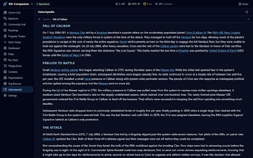 RSI Companion: Otimize sua Experiência Star Citizen no Navegador - Screenshot 5