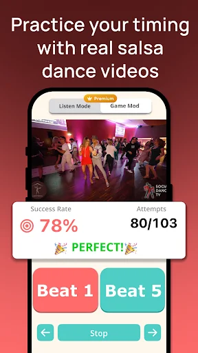 Dancetime – Salsa Beat Finder: Encontre o Ritmo Ideal Agora - Screenshot 5
