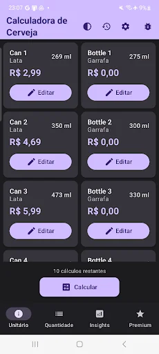 Baixar Calculadora de Cerveja – Descubra qual cerveja compensa mais - Screenshot 3