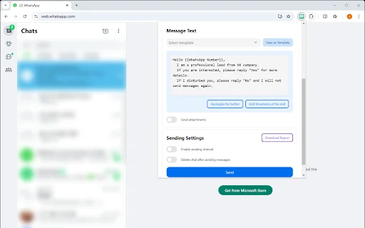 WA Bulk Sender Pro: Envie Mensagens em Massa no WhatsApp - Screenshot 2