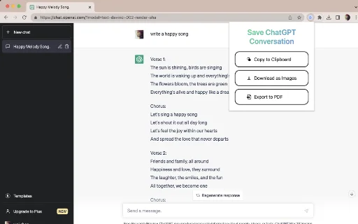 Salvar ChatGPT para PDF – Exporte Chats Facilmente em PDF - Screenshot 1