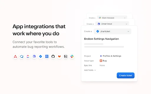 Jam: Reporte e Resolva Bugs 10x Mais Rápido | Extensão Browser - Screenshot 4