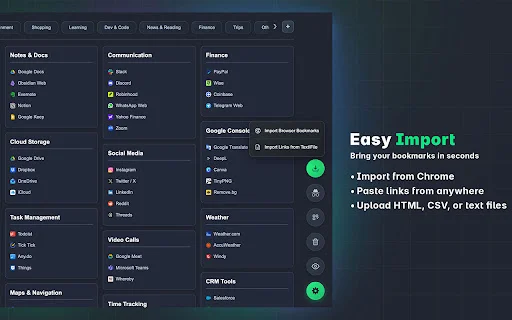 LumiList – Gerenciador de Favoritos Inteligente para Chrome - Screenshot 4