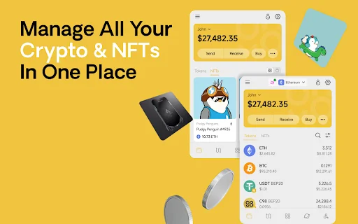 Coin98 Wallet Extension: A Melhor Carteira Web3 e DeFi Segura - Screenshot 3