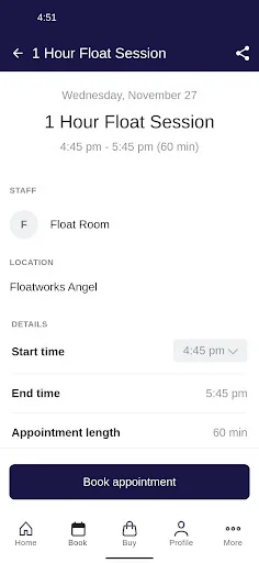 Baixe o App Floatworks: Agende suas Sessões de Flutuação Agora - Screenshot 3
