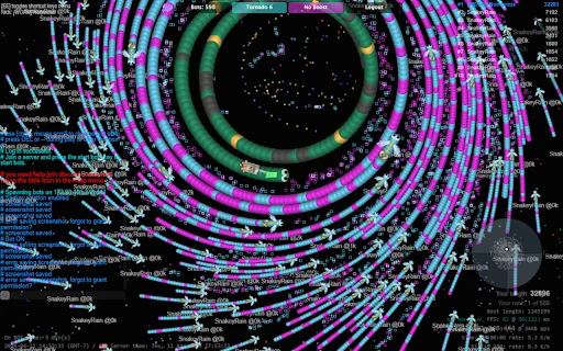 SnakeyRain: Controle Botstorms no Slither.io – Download Grátis - Screenshot 1