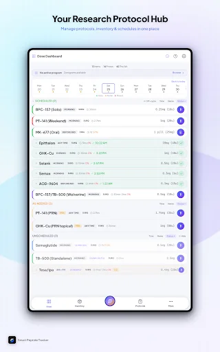 Smart Peptide Tracker: Monitore Seus Peptídeos com Precisão - Screenshot 16