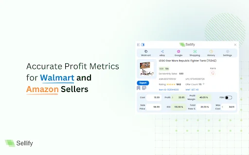 Sellify: Otimize suas vendas na Amazon e Walmart – Instale Agora - Screenshot 1