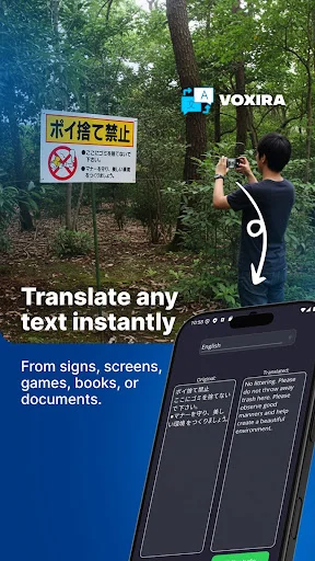 Baixar Voxira: Tradutor de Voz Instantâneo – Download Grátis - Screenshot 1