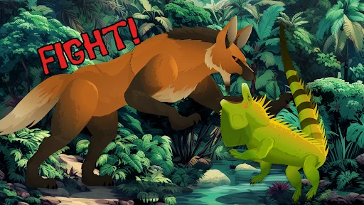 Baixar Tiger Fights Lion: Forest War – O Duelo Épico na Floresta - Screenshot 3
