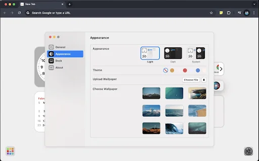 Mac New Tab: Transforme sua Nova Aba com o Estilo do macOS - Screenshot 4