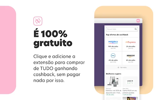 Méliuz: Cashback e Cupons de Desconto – Economize Online Agora - Screenshot 3