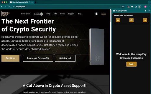 KeepKey Client: Gerencie Seus Criptoativos com Segurança Máxima - Screenshot 2