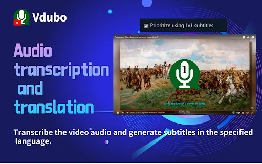 Vdubo: Dublagem AI para YouTube – Assista a vídeos em seu idioma - Screenshot 5