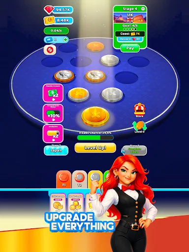 Idle Coin Flip: Clicker – Baixe o Jogo de Moedas Viciante Agora - Screenshot 10