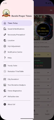 Barelvi Prayer Times: Horários de Oração Precisos – Baixe Já - Screenshot 3