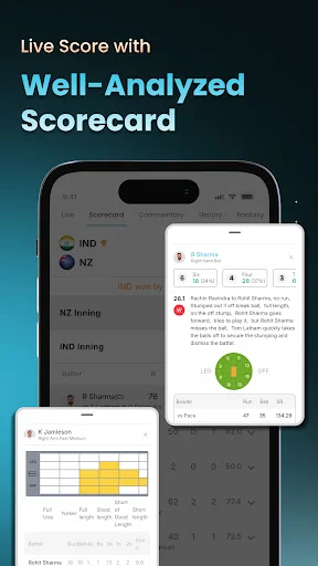 Baixar Cricket LineX Grátis – Placar ao Vivo e Resultados Rápidos - Screenshot 3