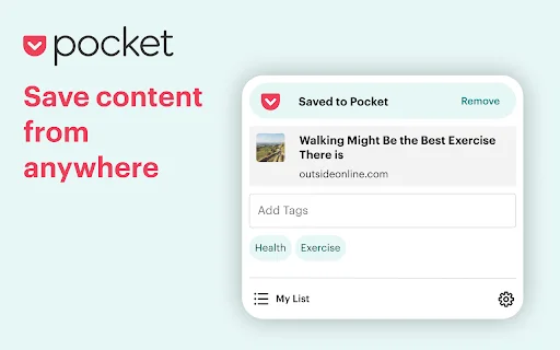 Save to Pocket: Salve Artigos e Vídeos para Ler Depois - Screenshot 2