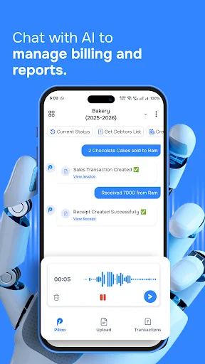 Baixe o Pilloo AI: Faturamento e Contabilidade por Voz Simples - Screenshot 3