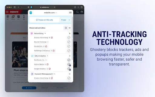 Ghostery AdBlocker: Navegação Rápida e Privada – Baixe Agora - Screenshot 4