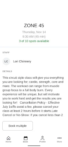 Big Sky Fitness: Agende suas Aulas e Treinos pelo Celular - Screenshot 3