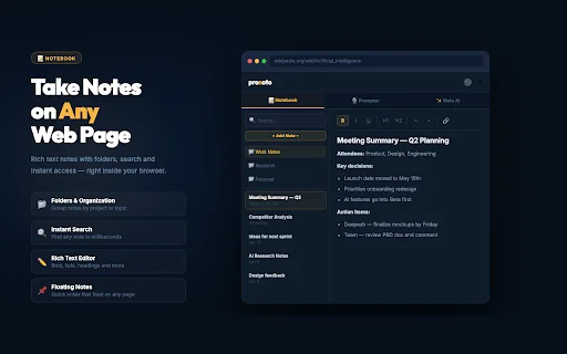 Pronoto: Teleprompter e Resumos com IA – Extensão Chrome - Screenshot 3