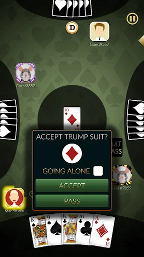 Baixar Euchre Ultimate: Jogue Cartas Online com Amigos e Bots - Screenshot 2